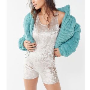 NWT- Urban Outfitters Velvet Romper
